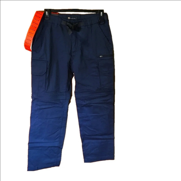 B.C. Clothing Co. Men's Navy Blue Belted Convertible Cargo Pants Mx30 - Picture 1 of 16